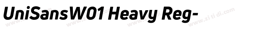 UniSansW01 Heavy Reg字体转换